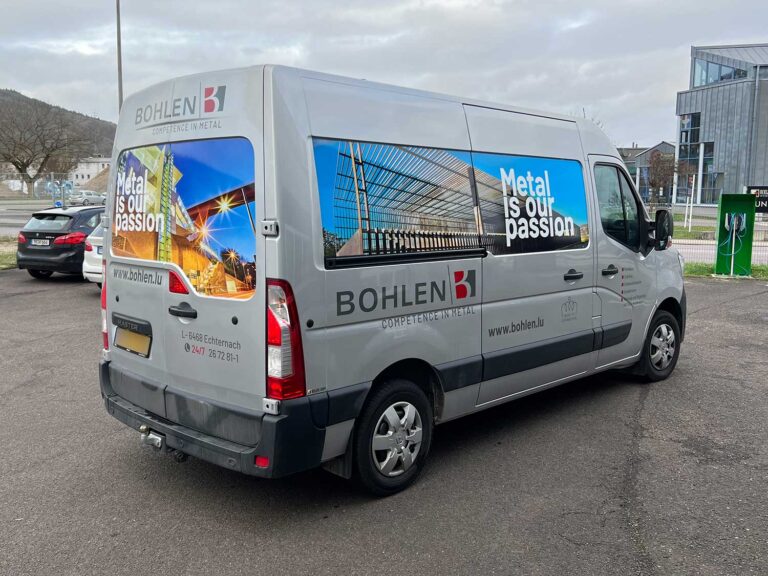 Fahrzeugbeschriftung Transporter Bohlen