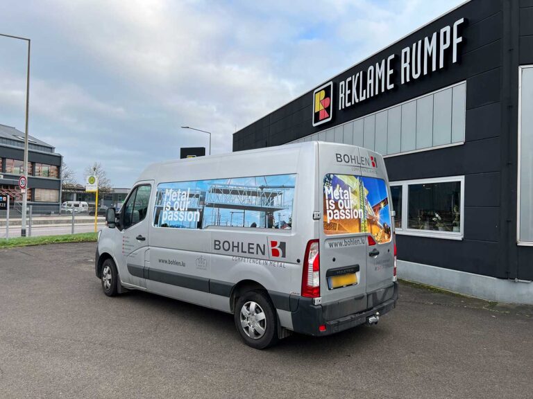 Fahrzeugbeschriftung Transporter Bohlen