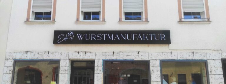 Leuchtschild für Edu's Wurstmanufaktur