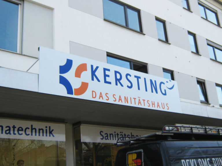 Schild Kersting Das Sanitätshaus