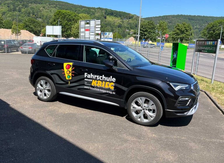 Fahrzeugbeschriftung Fahrschule Krieg
