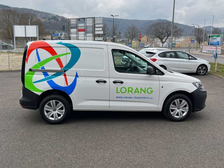 Fahrzeugbeschriftung Kleintransporter Lorang