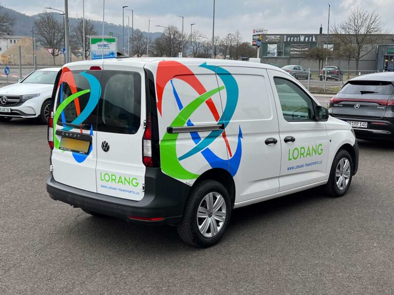 Fahrzeugbeschriftung Kleintransporter Lorang