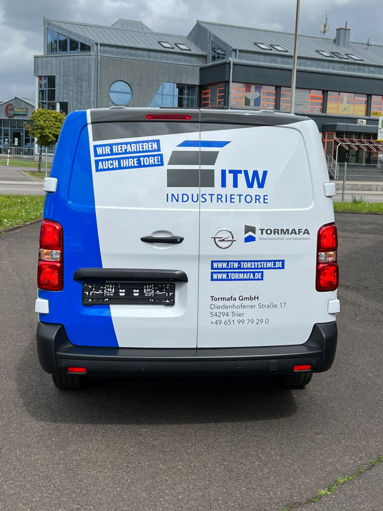 Fahrzeugbeschriftung Tormafa
