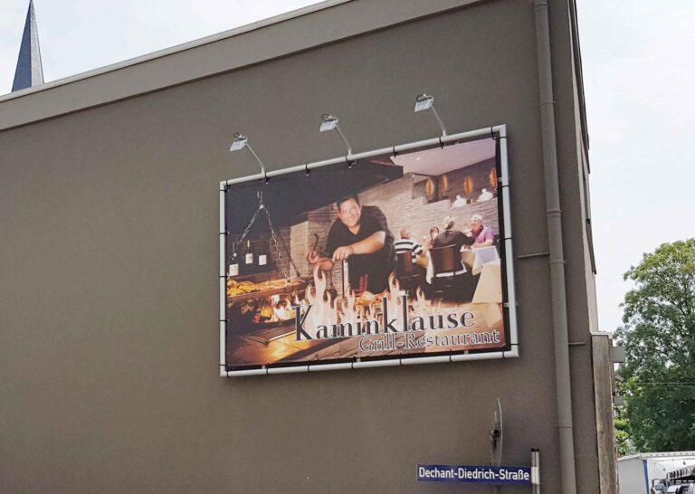 Spannbanner Kaminklause