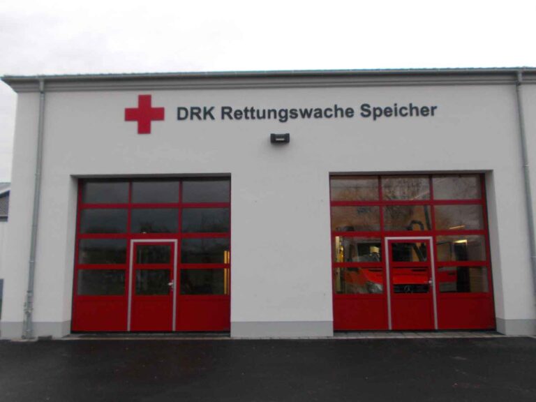 Fräsbuchstaben Rettungswache Speicher