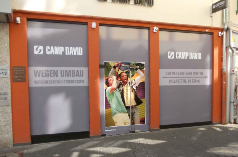 Camp David Sichtschutz wegen Umbau