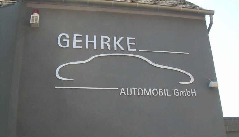 Fräsbuchstaben Gehrke Automobile
